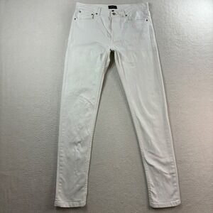 APC Jeans Mens 30x33 White Denim Designer Button Fly Rue Madame Paris Straight